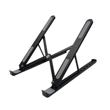 Imagem de Suporte de laptop de alumínio ajustável para Maxbook, tablet, notebook, mesa, almofada de resfriamento dobrável, suporte para laptop atualizado