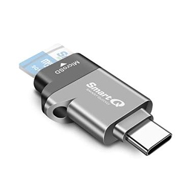 Imagem de Leitor de cartão microSD C356 tipo C com tecnologia USB 3.0 Super Speed, suporta MicroSDXC, MicroSDHC e MicroSD para Windows, Mac OS X e Andriod (cinza midnight)