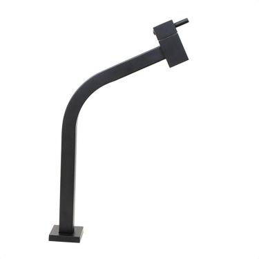 Imagem de Torneira de Cuba Link Quadrada 45° Alta Mesa Inox Black 1198