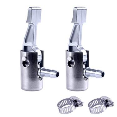 Imagem de LUMITECO — Mangueira de ar de metal com trava de 1,27 cm, mini compressor de ar para bomba de ar portátil, ponta de mangueira com conector para reparo de mangueira, 2 unidades