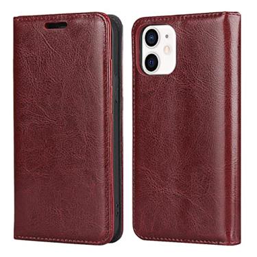 Imagem de YINGDAFENG Capa para iPhone 14/14 Pro/14 Plus/14 Pro Max, capa carteira de couro PU magnética com suporte e slots para cartão, capa protetora interna à prova de choque de TPU, vermelha, 14 pro max 6,7 polegadas