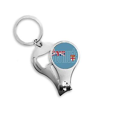 Imagem de Bermuda Country Flag Name Nail Nipper Ring Chaveiro Abridor de Garrafas Clipper