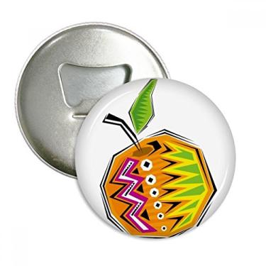 Imagem de Ilustração de elementos culturais mexicanos Yellow Food abridor de garrafas ímã de geladeira emblema multifuncional