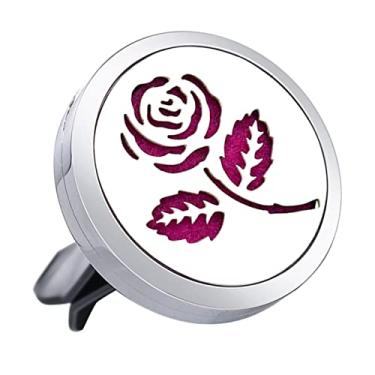 Imagem de FAVOMOTO Óleo Essencial De Rosa Óleo Essencial De Ambientadores Automotivos Carro Difusor De Aromaterapia Clipe De Ventilação De Carro De Aromaterapia Difusor Para Carro Saída De Ar