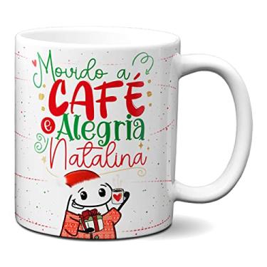Imagem de Caneca Flork Natal Café Alegria Natalina Presente Criativo (Branca)