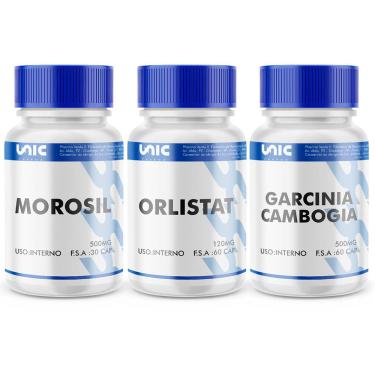 Imagem de Kit Morosil, Garcinia e Orlistat 120mg