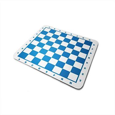 Imagem de Mouse Pad Tabuleiro de Xadrez Azul Passa Tempo