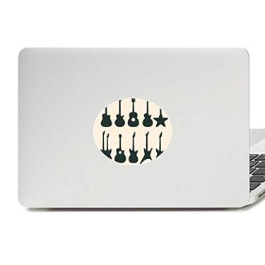 Imagem de Adesivo de notebook com emblema de vinil para guitarra elétrica, música, vitalidade e sons