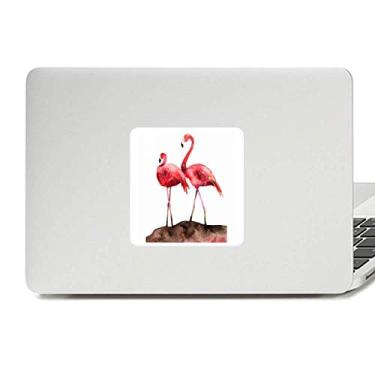 Imagem de Adesivo de vinil para casal flamingo amor vermelho paster laptop decoração PC