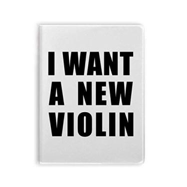 Imagem de Diário de capa macia I Want A New Violin Art Deco para presente moderno