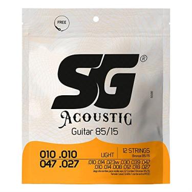 Imagem de Encordoamento para Violao 12 Cordas 0.10 SG STRINGS