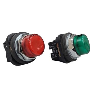 Imagem de Botão Sinalizador 30mm Metálico - Schneider | Verde XB3BV63