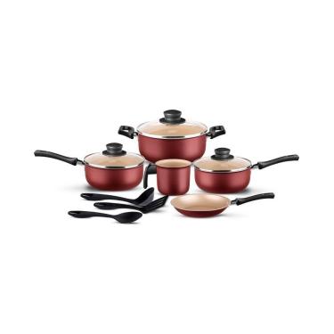 Imagem de Conjunto De Panelas Com Utensílios Mta Seletta 8 Peças