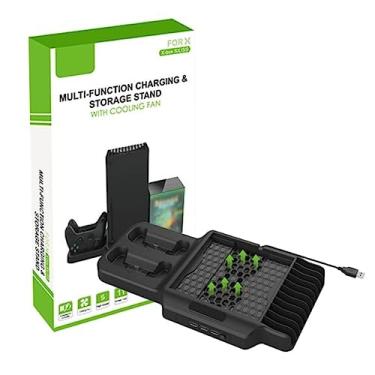 Imagem de Base Suporte Vertical Para Xbox Series X/S Cooler Carregador Hub 3 Usb Suporte Para Jogos