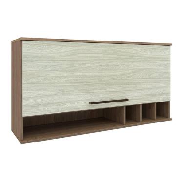 Imagem de Armario Aereo 120cm 1 Porta Tannat/legno Crema Evolution Batrol