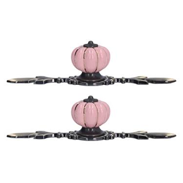 Imagem de Puxadores de Gaveta de Abóbora Pintados à Mão Puxadores de Armário de Liga de Zinco Chinês Guarda-roupa de Estilo Pastoral Estilo Chinês Porta de Armário de Sapato de Furo único