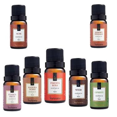 Imagem de PACOTE 5 ESSÊNCIAS AMADEIRADAS PARA AROMATIZADOR VIA AROMA