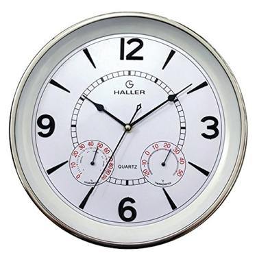 Imagem de Relógio De Parede Haller Studio TH33 com mecanismo silencioso (Branco)