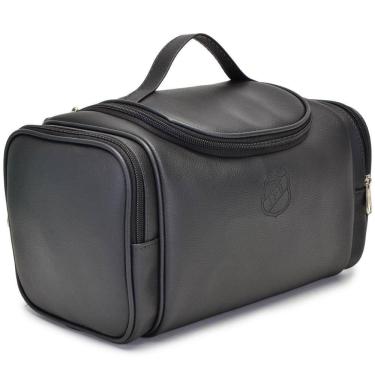 Imagem de Necessaire Estojo Grande Mala Organizadora Feminina Masculina Ziper e Alça Mão