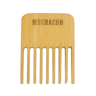 Imagem de Pente de Madeira para Barba Modelo Garfo Muchacho - Controle o Frizz e Modele Sua Barba com Estilo