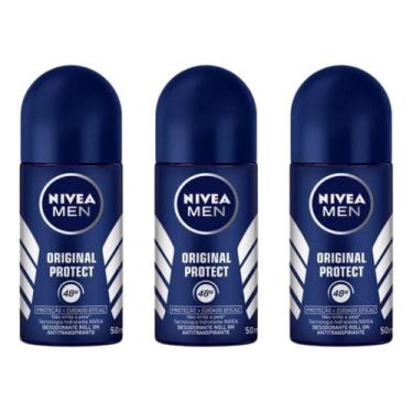 Imagem de Desodorante Roll-on Nivea 50ml Masc  Protect- Kit3un Desodorante roll-on nivea 50ml masc  protect- kit3un