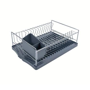 Imagem de Escorredor de Louça Tramontina Plurale 61536100 Aço Inox Grafite