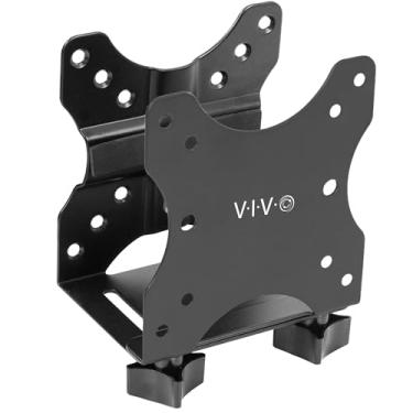 Imagem de VIVO Adjustable Thin Client Mini PC Mount Bracket, CPU VESA Under Desk and Monitor Arm Computer Holder, Black, MOUNT-PC05C
