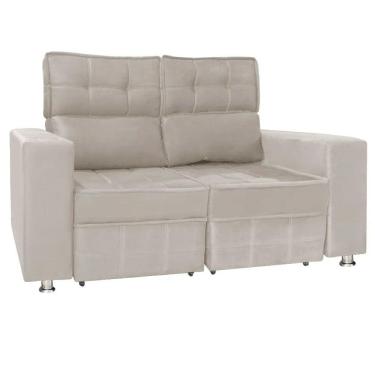 Imagem de Sofá Retrátil e Reclinável 2 Lugares Londres 1.60cm C/Molas - Veludo