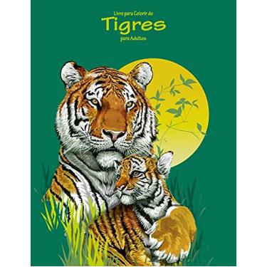 Imagem de Livro para Colorir de Tigres para Adultos 1