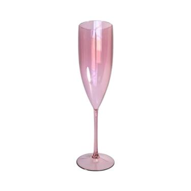 Imagem de 6 Taças De Champanhe Acrílico Cristal 160ml Chandon Cor:Rose Gold