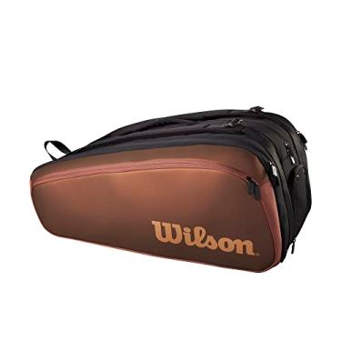 Imagem de WILSON Bolsa para raquete de tênis Pro Staff V14 Super Tour – Pacote com 15, marrom