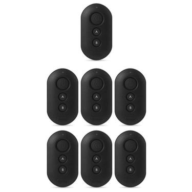 Imagem de Kit 7 Controle Remoto para Alarme e Portão XAC 4000 Smart Preto Intelbras