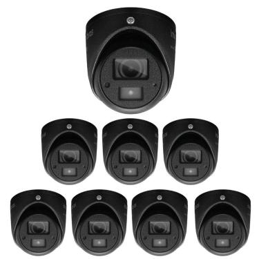 Imagem de Kit 8 Câmeras Multi HD 2 Megapixels 20m VHD 3220 MINI D BLACK Intelbras