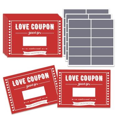 Imagem de Pazag Cupons de amor de raspar, raspar cartões de dia dos namorados, voucher de presente de dia dos namorados para ela, presente de cartão de dia dos namorados para ele, ideias de presente de dia dos