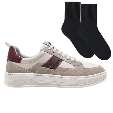 Imagem de Kit Tênis Democrata Bold Denim Masculino + Par De-Masculino