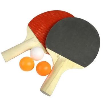Imagem de Kit Ping Pong 2 Raquetes 3 Bolas CO0644258 - Toys e Toys