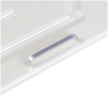 Imagem de Armário de porta de cozinha alça reta puxar botões de porta de ferragem e alças de alumínio de melhoria da casa, 128mmsolid