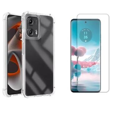 Imagem de Kit Capa Capinha Anti Impacto + Película De Gel Para Motorola Moto Edge 50 Fusion
