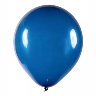 Imagem de Balão Art-Latex Azul Marinho tamanho:9Polegadas/50unidades