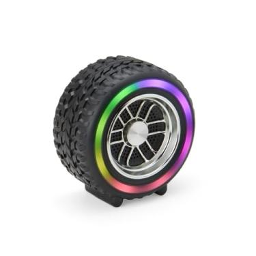 Imagem de Caixa de Som Bluetooth TWS Portáteis, Caixinha Som Sem Fio - com Luz - Som Estéreo - e Grave Extra - Emparelhamento Duplo - Suporte USB/AUX-in