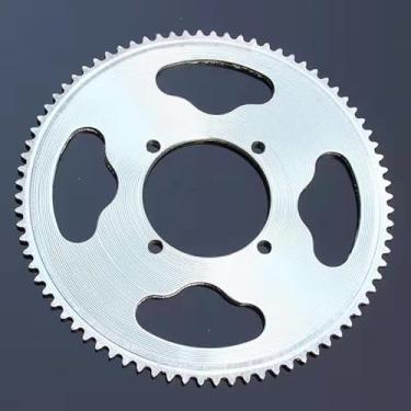 Imagem de Acessórios de roda dentada de motocicleta 54 mm 80 dentes 25H roda dentada de corrente traseira compatível com 47cc 49cc Dirt Bike ATV Quad Minimoto