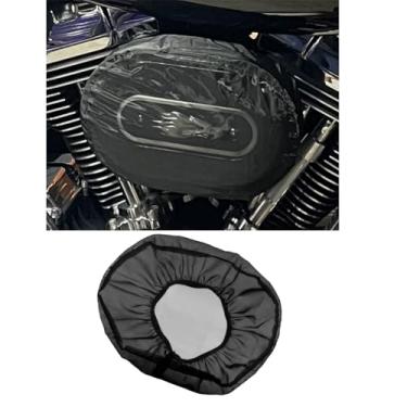 Imagem de Filtro de ar à prova d'água capa protetora de chuva adequada para Harley Touring Flhr Flhx Dyna Softail 114 Road King (capa de filtro de ar 114)