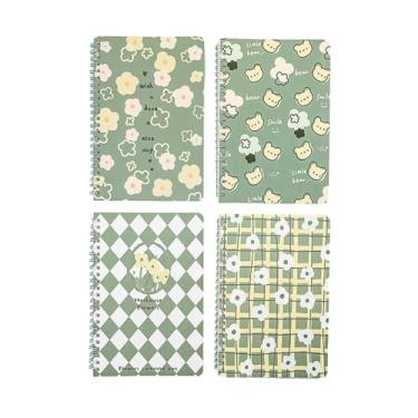 Imagem de Joucien Conjunto de 4 livros - Caderno A5 fofo para aprender artigos de papelaria, caderno de bobina de desenho animado criativo - Nishang