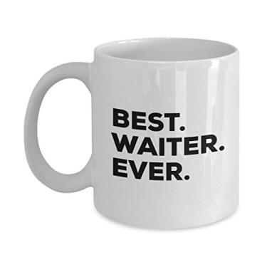 Imagem de Caneca de garçom - Presentes de garçom - Presente para garçons - Melhor caneca de garçom de todos os tempos - Xícara de café - Uma ideia de presente engraçada - ou presente de piada - lata