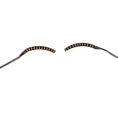 Imagem de Luz de Cílios Postiços LED, Leve, Elegante e Luminosa Luz de Cílios Postiços para Bares de Festa, Boates, Halloween, Com Grampos de Cabelo, para Homens e Mulheres Cílios Postiços