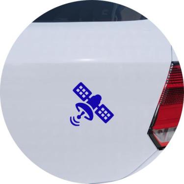 Imagem de Adesivo de Carro Satélite em órbita - Cor Amarelo - Melhor Adesivo, Az