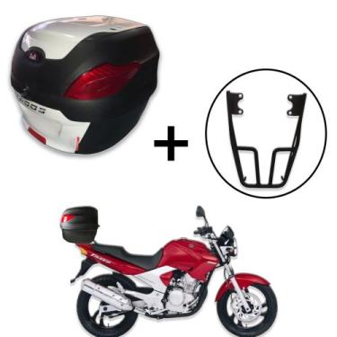 Imagem de Baú 41 litros Awa Proos com Bagageiro para FAZER 250 2005-2017, Branco