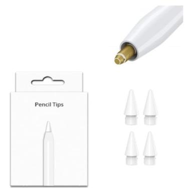Imagem de Kit 4un Ponta Reposição Compatível Apple Pencil 1ª E 2ª Geração Usb-C Pro