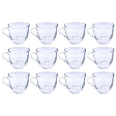 Imagem de 12 Xícaras De Chá 150ml Vidro Praticasa Transparente