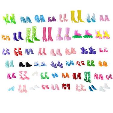Imagem de Kit com 50 Pares de Sapatos Para Bonecas Sem Repetição - Sheilinha Con